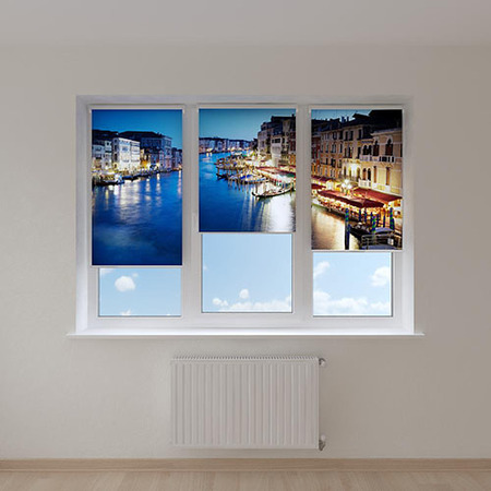 Рулонные шторы с фотопечатью Венеция